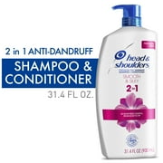 Head & Shoulders 2 in 1 Shampoo Conditioner, Smooth Silky, 31.4 fl oz