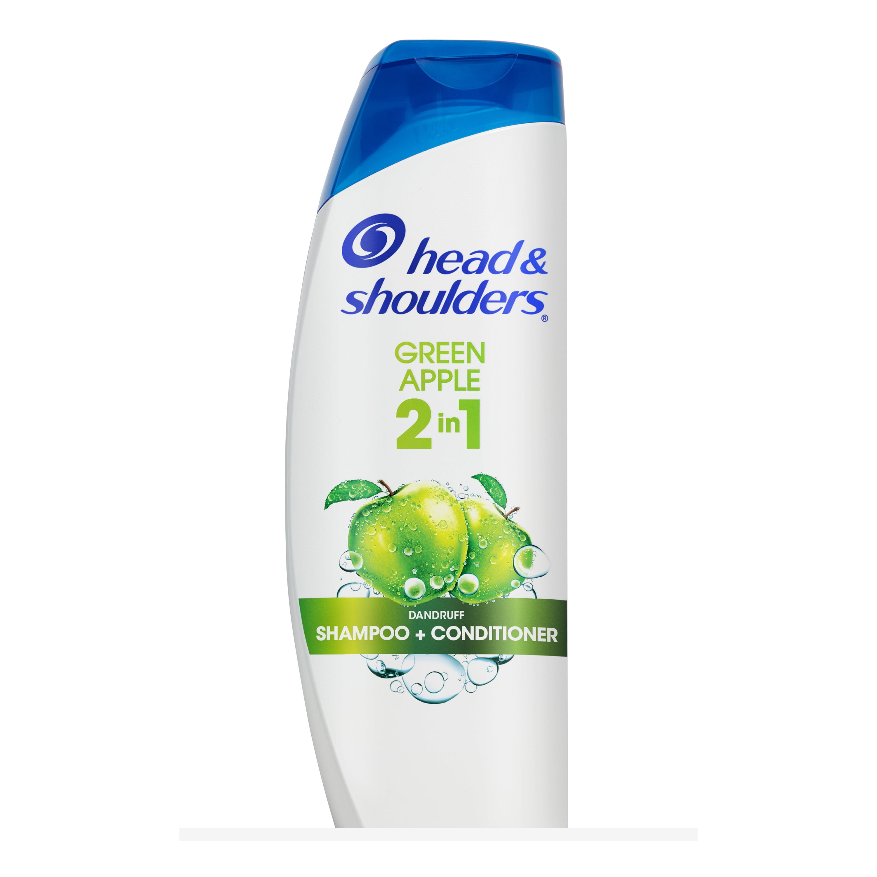Head & Shoulders Anti-Dandruff 2 In 1 Shampoo and Conditioner, Green Apple, 13.5 oz
