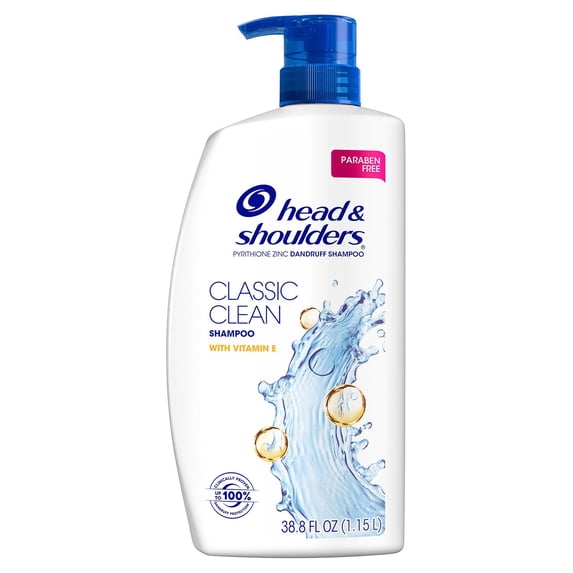 Head & Shoulders Anti-Dandruff Classic Clean with Vitamin E Shampoo, 38.8 Ounce
