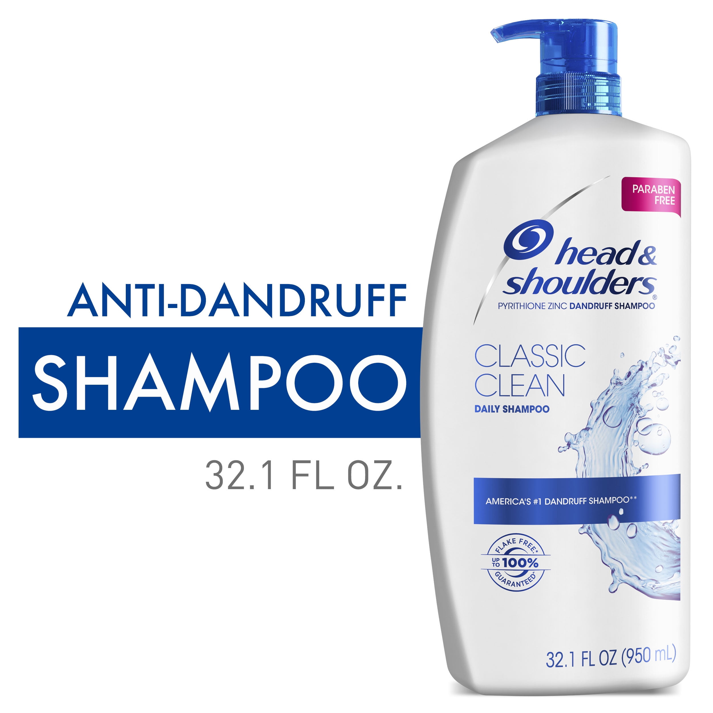Head & Shoulders Anti-Dandruff Shampoo, Classic Clean, 32.1Oz - Walmart.Com