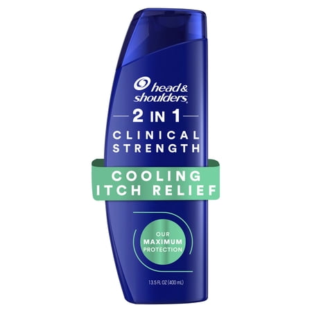 Head & Shoulders Clinical Strength Cooling Itch Relief 2in1, for Stubborn Dandruff, 13.5 fl oz