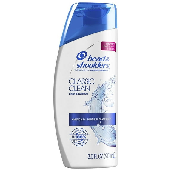 Head & Shoulders Classic Clean Anti-Dandruff Shampoo 3 fl oz Trial Size (Pack of 4)