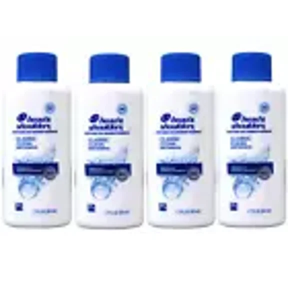 Head & Shoulders Classic Clean Dandruff Shampoo Travel Size 1.7 Fl Oz 4 Pack
