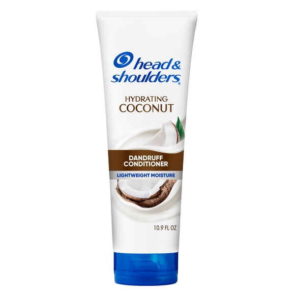 Head and Shoulders Coconut Dandruff Conditioner, Hydrating, Lightweight Moisture, Color Safe, 10.9 oz