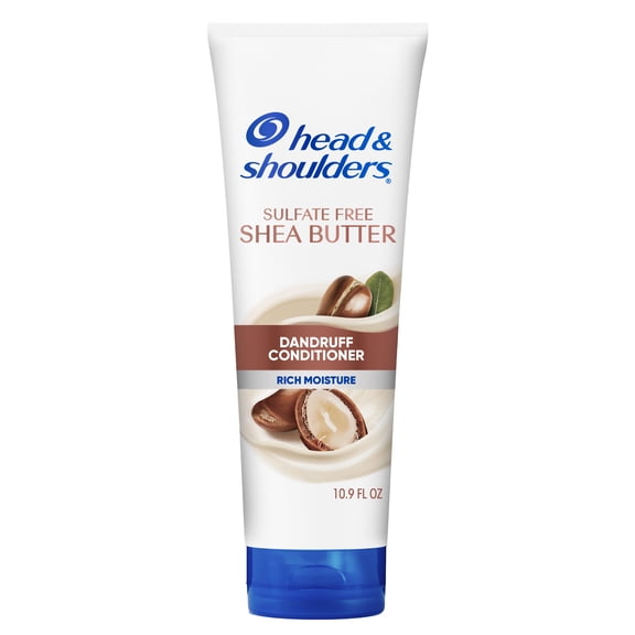 Head & Shoulders Shea Butter Dandruff Conditioner, Sulfate-Free, Rich Moisture, Curly & Coily Hair, 10.9 fl oz