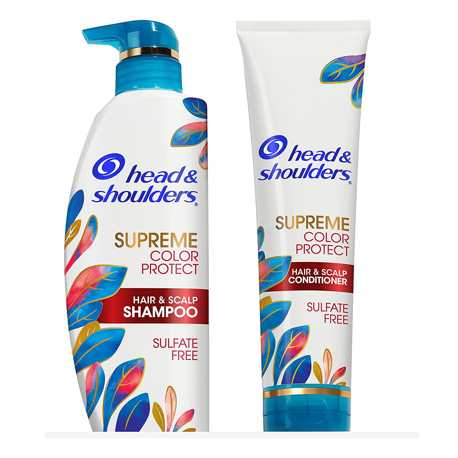 Head & Shoulders Dandruff Shampoo And Conditioner, Supreme Color Protect With Argan Oil And