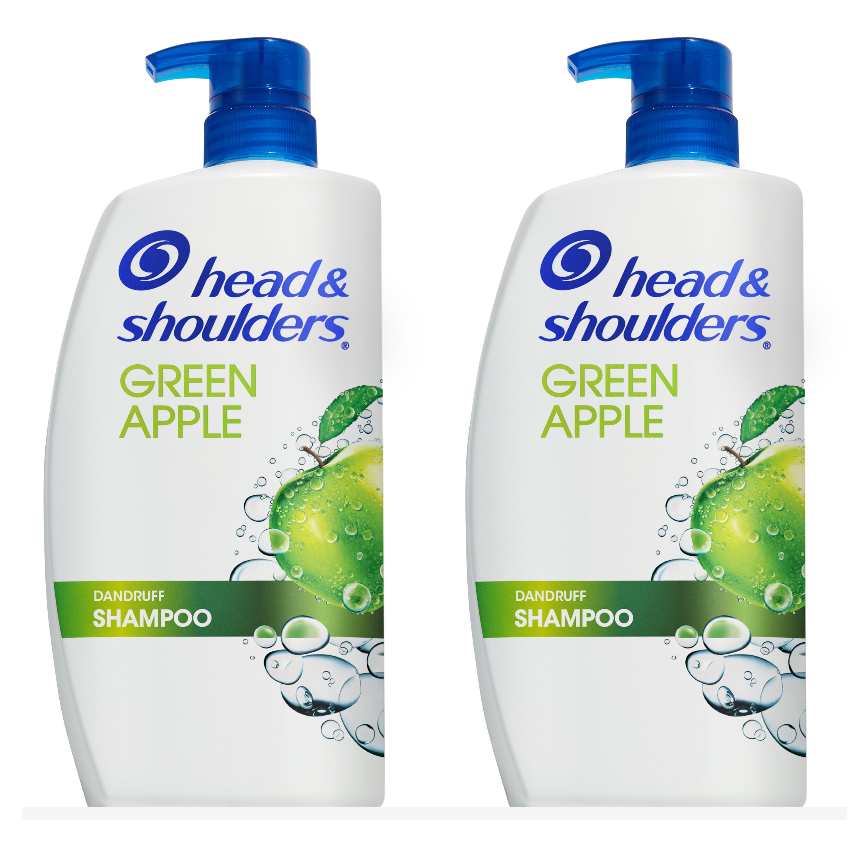 Head & Shoulders Dandruff Shampoo, Green Apple, 32.1 fl oz, 2 Pack -  Walmart.com