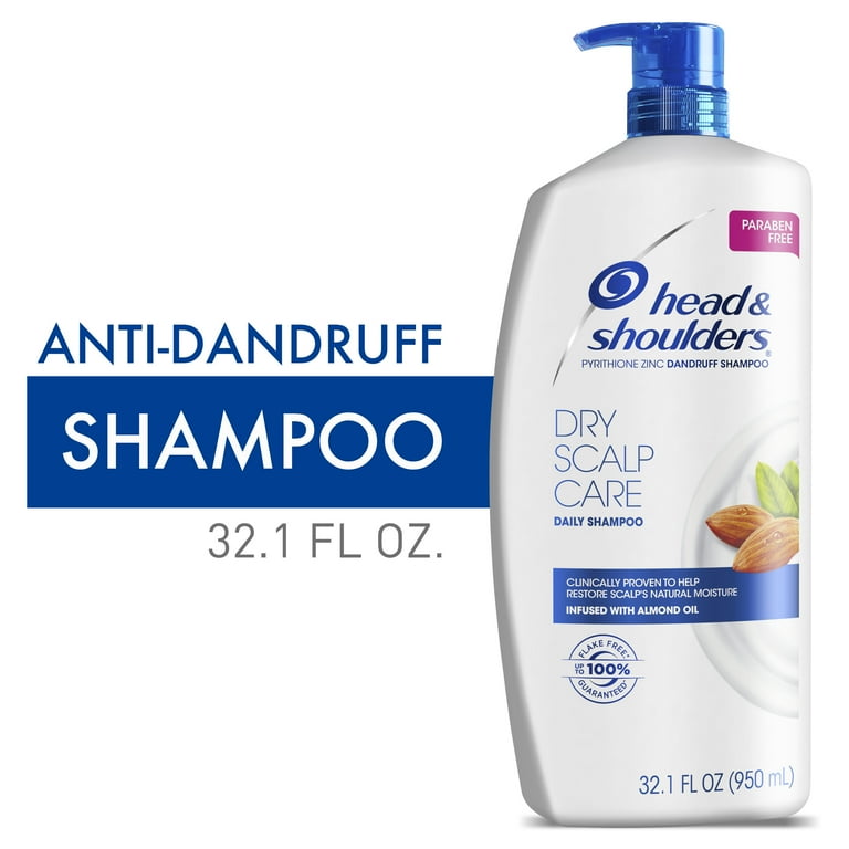 Head Shoulders Anti Dandruff Shampoo Dry Scalp Care with Almond Oil 32.1oz Walmart