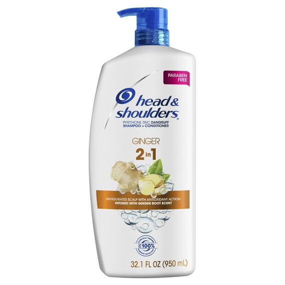 Head & Shoulders Ginger Paraben Free Anti-Dandruff 2in1 Shampoo + Conditioner 32.1oz