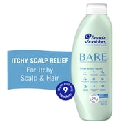Head and Shoulders BARE Itchy Scalp Relief Dandruff Shampoo, Sulfate Free, Itchy Scalp Relief, 13.5 fl oz