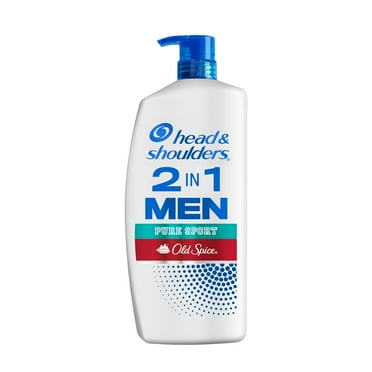 Head & Shoulders Men's 2 in 1 Dandruff Shampoo and Conditioner, Old Spice Pure Sport, 28.2 fl oz