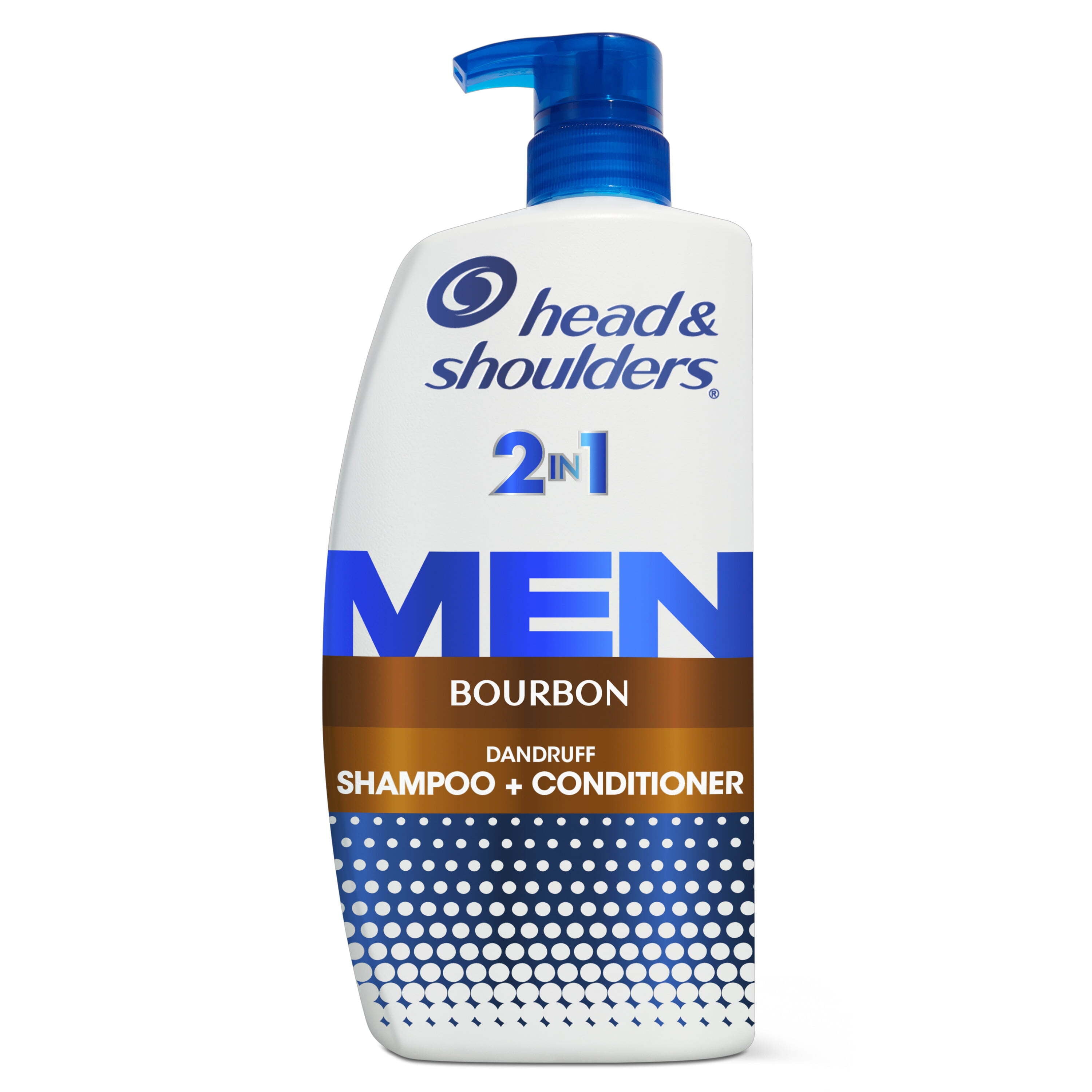 Head & Shoulders Mens 2 in 1 Dandruff Shampoo and Conditioner, Bourbon, 28.2 oz