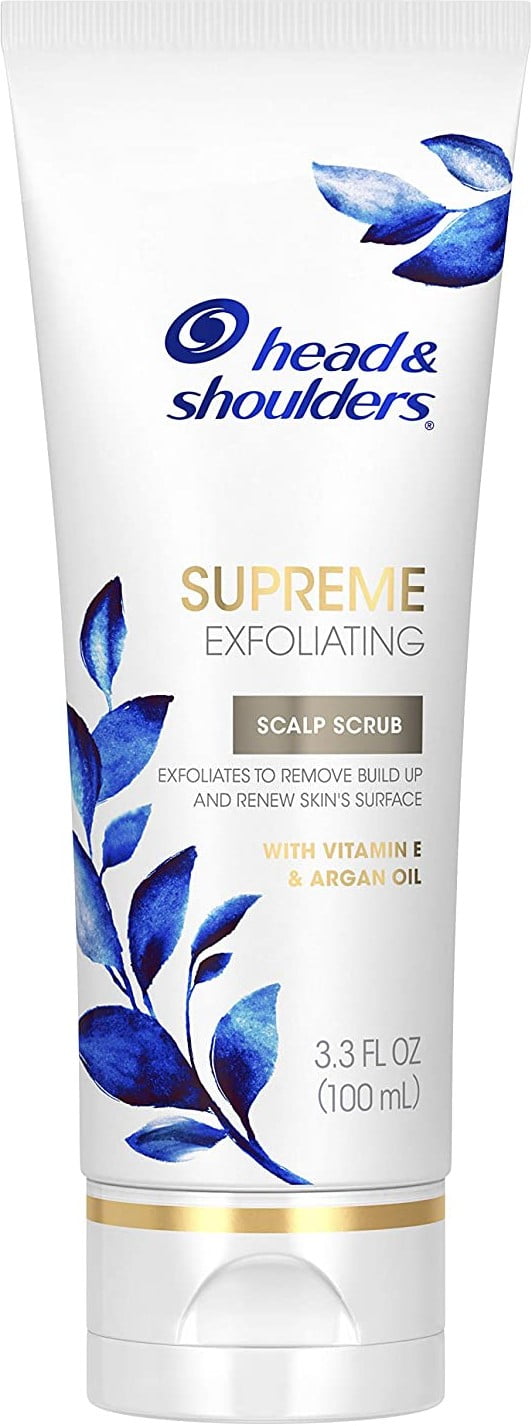 Head & Shoulders Supreme, Exfoliating Scalp Scrub Treatment, with Argan Oil and Vitamin E, 3.3 Fl Oz (Pack of 3)