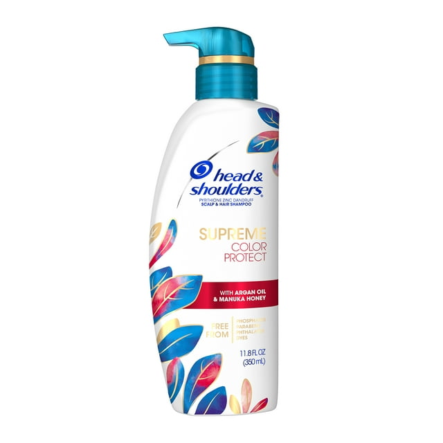 Head & Shoulders Supreme Moisturizing Color Protect Dandruff Relief Daily Shampoo with Honey, 11.8 fl oz