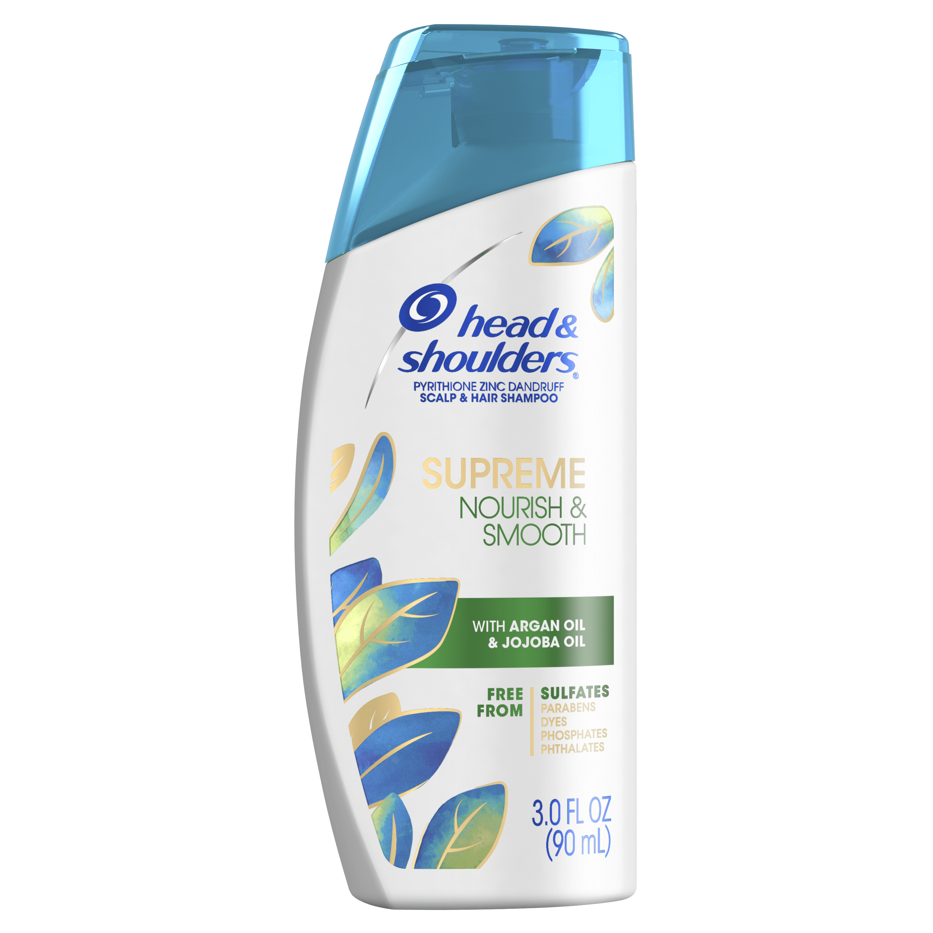 Head & Shoulders Supreme Sulfate Free Nourish & Smooth Shampoo, All Hair Types, 3 fl oz