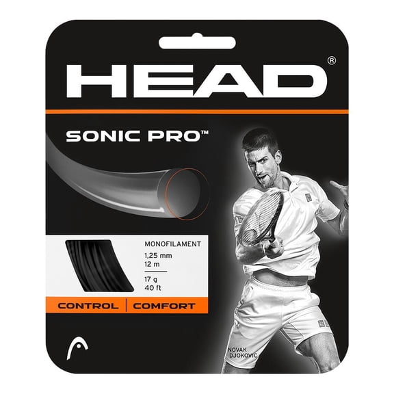 Head Sonic Pro 17g Tennis String Set - Black