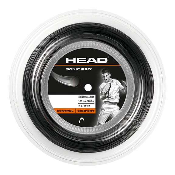 Head Sonic Pro Tennis String Reel Black ( 16G Black )
