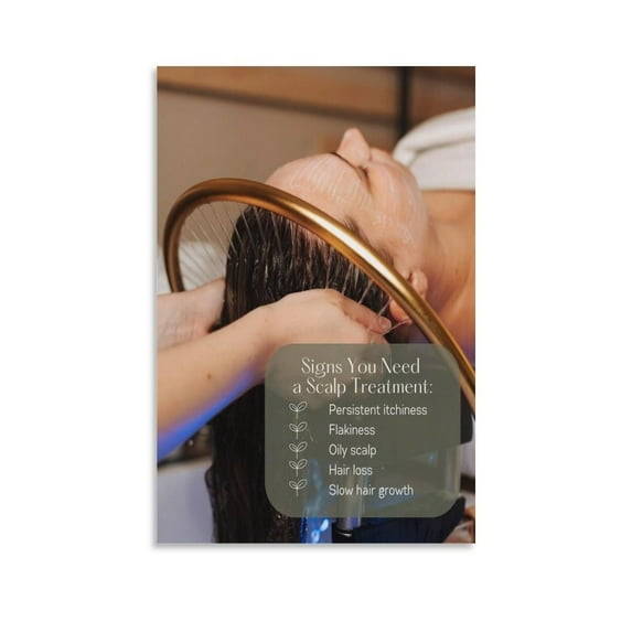Head Spa Beauty Salon Poster Canvas Wall Art Posters For Room Aesthetic And Decor Poster For Bedroom Living Room Bathroom Kitchen Office Decor poster