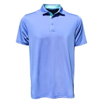 Head Sportswear Men's Solid Performance Polo Golf Shirt, Medium Wave Run/Ocean -
