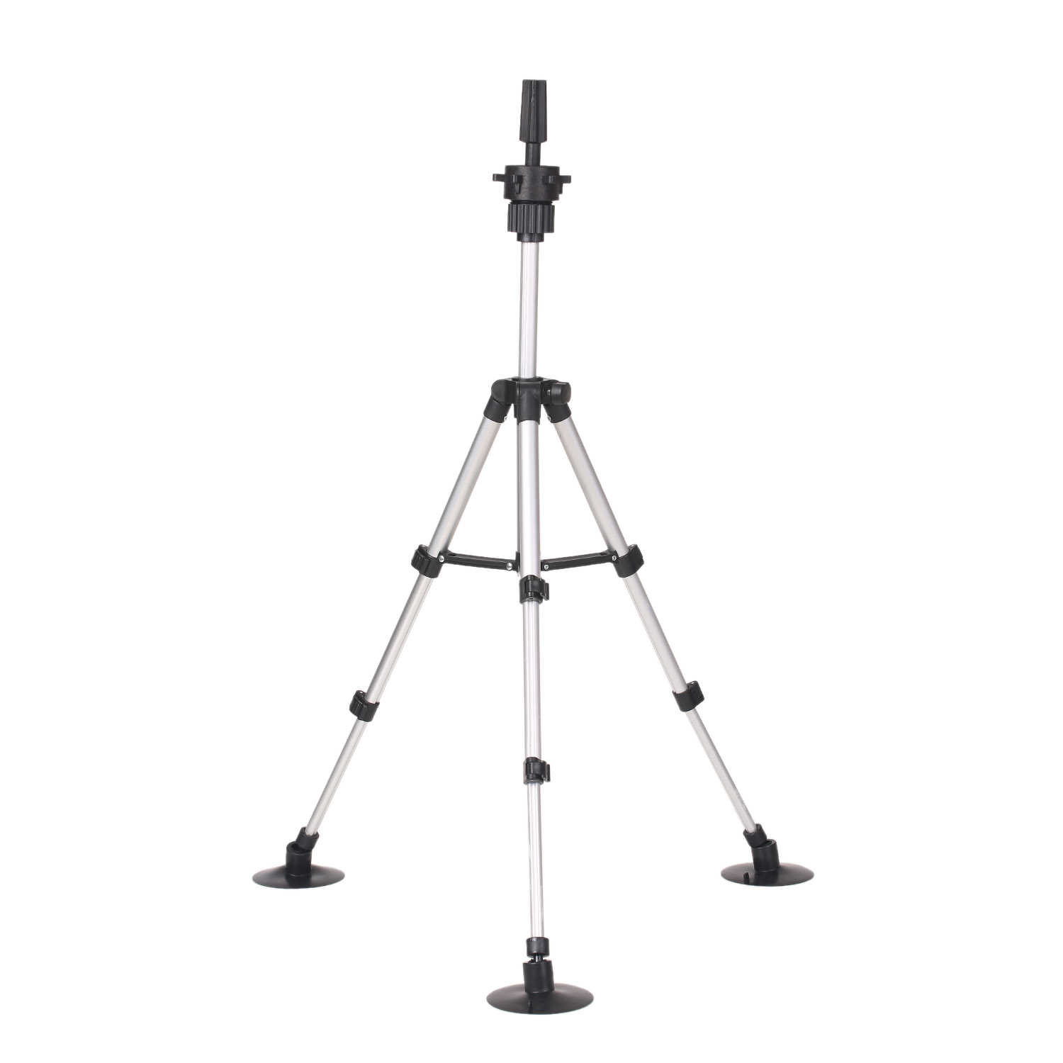Head Stand Tripod with Suction Cups Mini Adjustable Mannequin Head