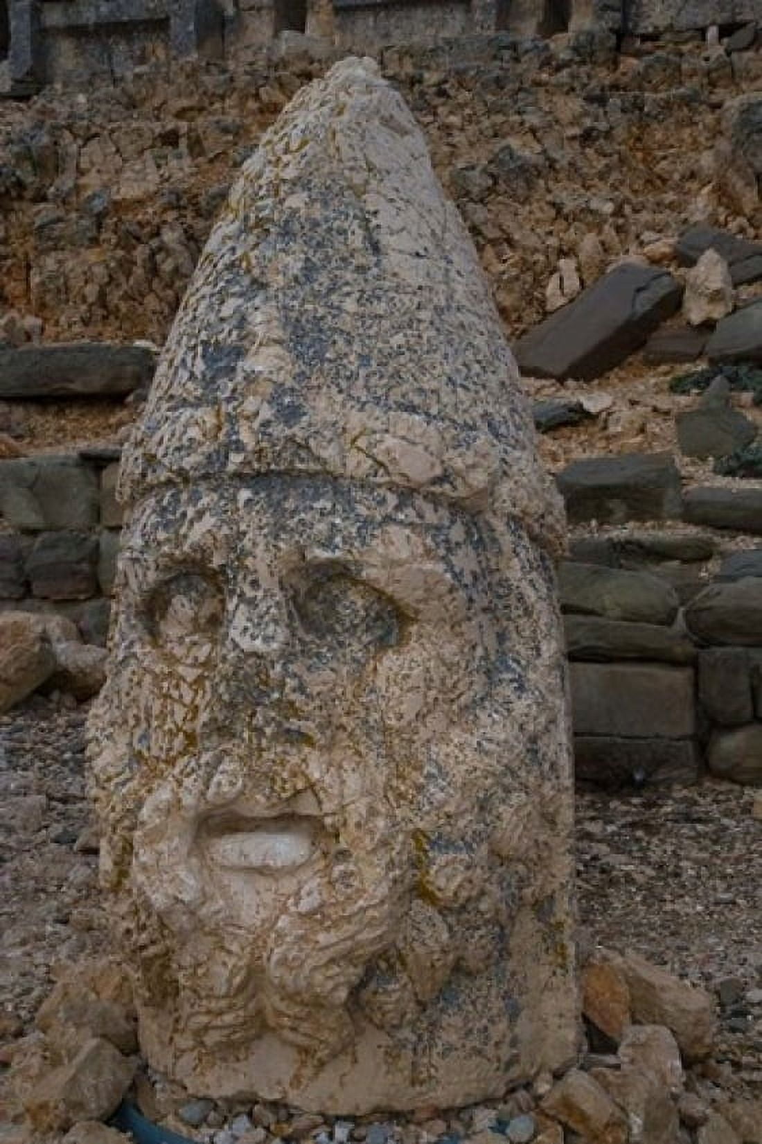 Head Statues Mount Nemrut Turkey Canvas Art - Darrell Gulin  DanitaDelimont (24 x 36)