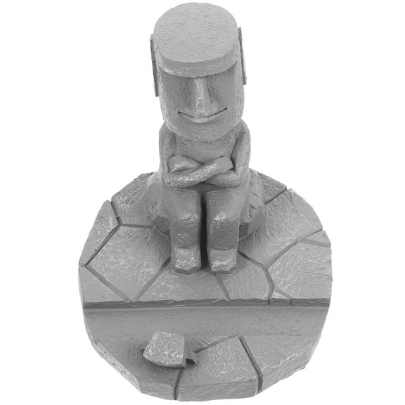 Head Stone Modern Sculptures Home Decor Moai Statue Holder