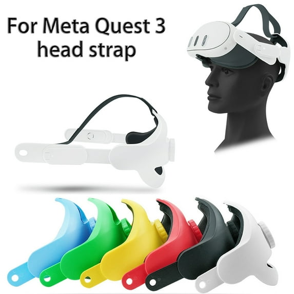 Head Strap Accessories Compatible with Oculus Quest 3, Adjustable Comfortable Upgraded Elite Strap Headset Replacement for Meta Quest 3 Pressure-Free Head Strap