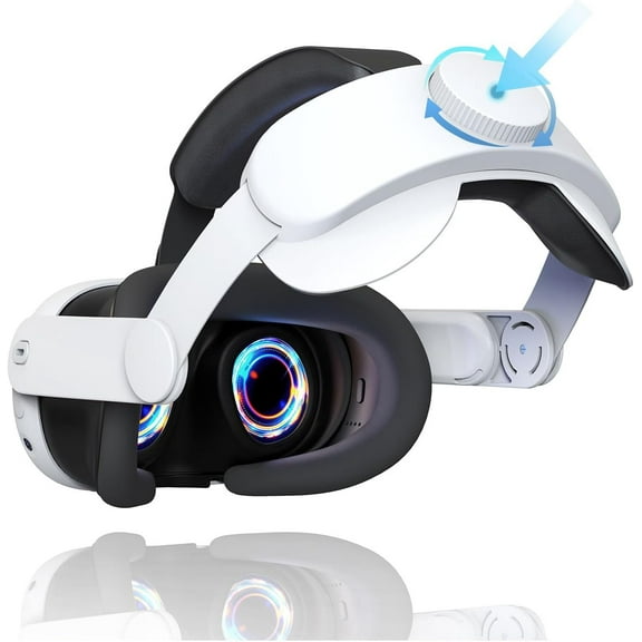 Head Strap for Meta Quest 3 - Comfortable Memory Foam Padding, Elite Strap Replacement for Meta Quest 3, Lightweight Adjustable VR Head Strap for Enhanced Gaming Experience