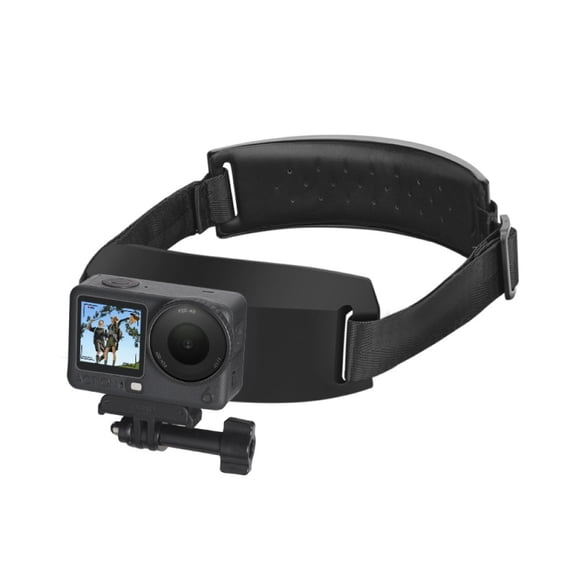 Head Strap Mount for DJI OSMO Action 6 Camera, Wearable and Hands-Free Headband with Quick Release Adapter, 360 Rotation POV Recording, Adjustable Headband Wearing Head Harness Camera Accessories