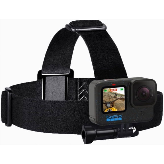 Head Strap Mount for GoPro HERO1, HERO2, HERO3, HERO3+, HERO4, HERO4 Session, HERO5 Cameras + an eCostConnection Microfiber Cloth