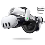 Head Strap for Meta Quest 3S/3 with 12000mAh, ESYWEN VR Accessories for Quest 3 with Cool Airflow