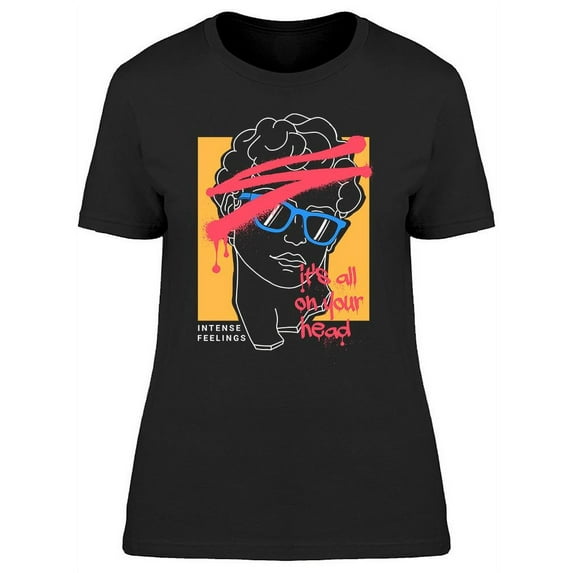 Head Sunglasses And Graffiti T-Shirt Women -Image by Shutterstock, Female Small