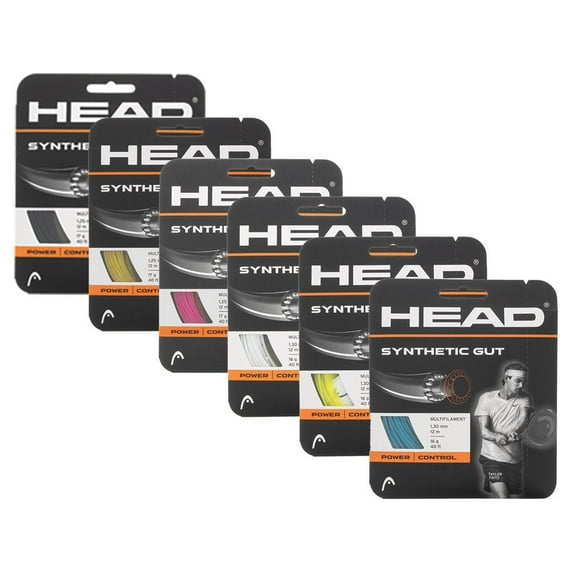 HEAD Synthetic Gut Tennis String (Pink, 17 Gauge)