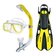 thumbnail image 1 of HEAD 480311SFYL Tarpon 2 Barracuda Snorkel Mask & Fins Set, Yellow, M/L Size, 1 of 1