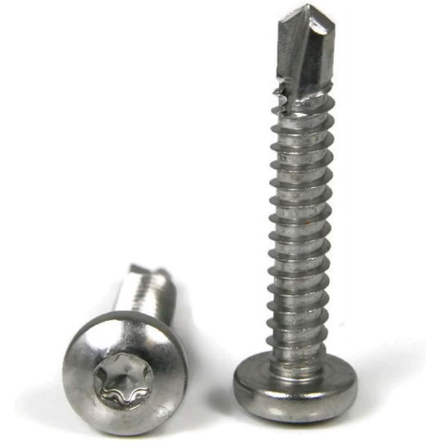 Head Torx Self Tapping Screws 410 Stainless Steel Self Drilling TEK Point x 1 Qty 1000