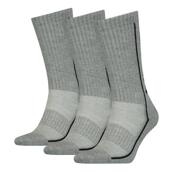 Head Unisex Socks - 3-Pack, Sports Socks, Mesh Insert, Solid Colour Grey 39-42 (Uk 6-8)