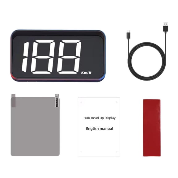 Head Up Display Car Speed Counter with Plug & Play Feature, GPS + BEIDOU Chip, Suitable for Cars, Buses, Trucks, Bicycles, and Scooters
