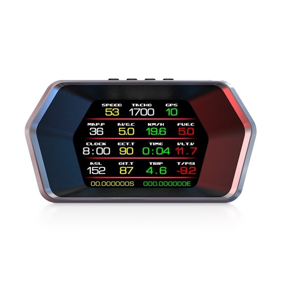 Head-Up Display Car Speedometer, OBD2 GPS Digital Gauge with Auto Dimming, Universal Fit for Vehicles 2009 and Newer