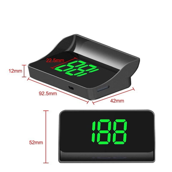 Head Up Display GPS Speedometer MPH Digital Screen Auto Brightness Adjustment Plug and Play for Car Truck Vehicle