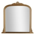 thumbnail image 1 of Head West Arch Antique Brass Ornate Decorative Accent Wall Mirror - 26" x 26", 1 of 9