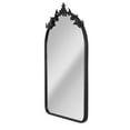 thumbnail image 1 of Head West Arch Black Ornate Metal Framed Accent Wall Mirror- 22" x 38", 1 of 8