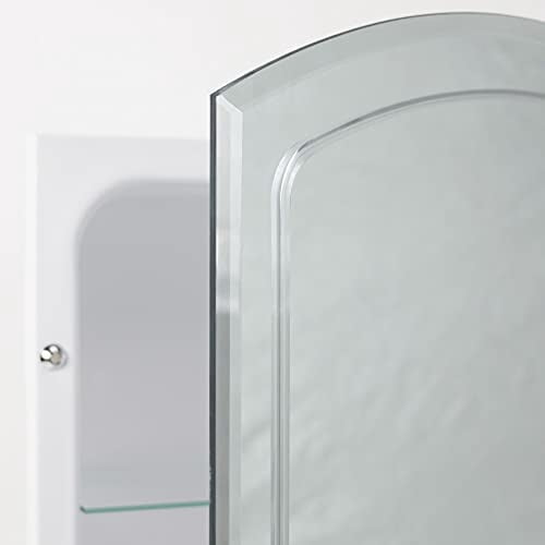 Head West Arched Recessed Medicine Cabinet- Bathroom Mirror with ...