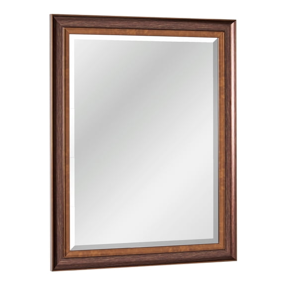Head West Bronze & Copper Oil-Rubbed Framed Wall Mirror - 22" x 28"