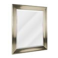 thumbnail image 1 of Head West Brushed Nickel PS Rectangular Framed Beveled Accent Wall Vanity Mirror - 28 x 34, 1 of 7