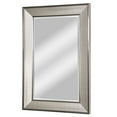 Head West Brushed Nickel Pave Textured Rectangular Framed Wall Vanity