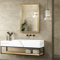 thumbnail image 1 of Head West Classic Gold Metal Framed Wall Mirror - 40" x 30", 1 of 8