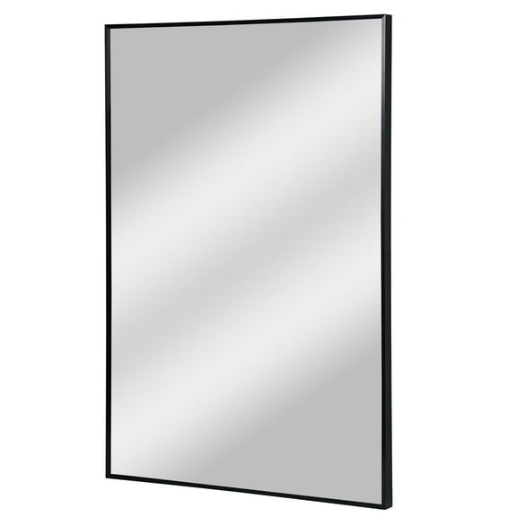 Head West Rectangular Thin Metal Frame Decorative Modern Wall Accent Mirror - 24" x 36"