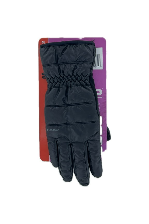 Women's Waterproof Hybrid Gloves, 1 Pair, Medium (Black)