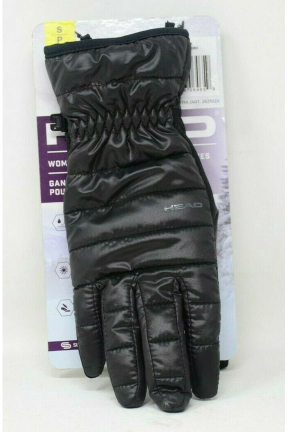 Womens Waterproof Hybrid Gloves-Black Size Small Touchscreen