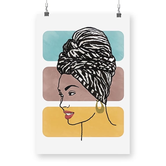 Head Wrap Ii Poster - Alonzo Saunders Designs,